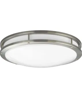 1-Light 17-3/4" LED Flush Mount Brushed Nickel