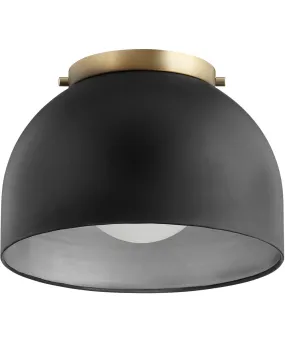 1-light Ceiling Flush Mount Noir