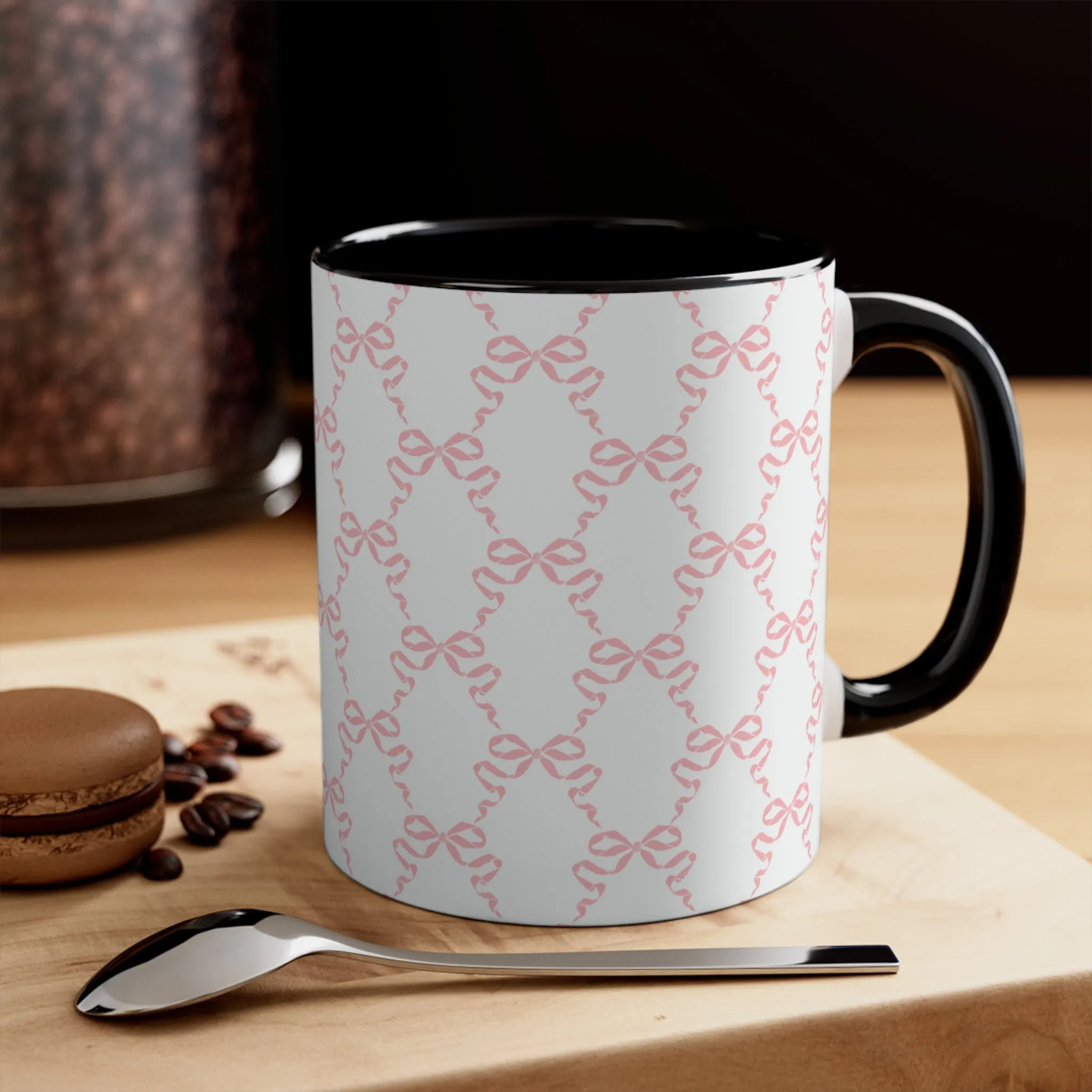 11oz Coquette Pink Bow Ceramic Mug