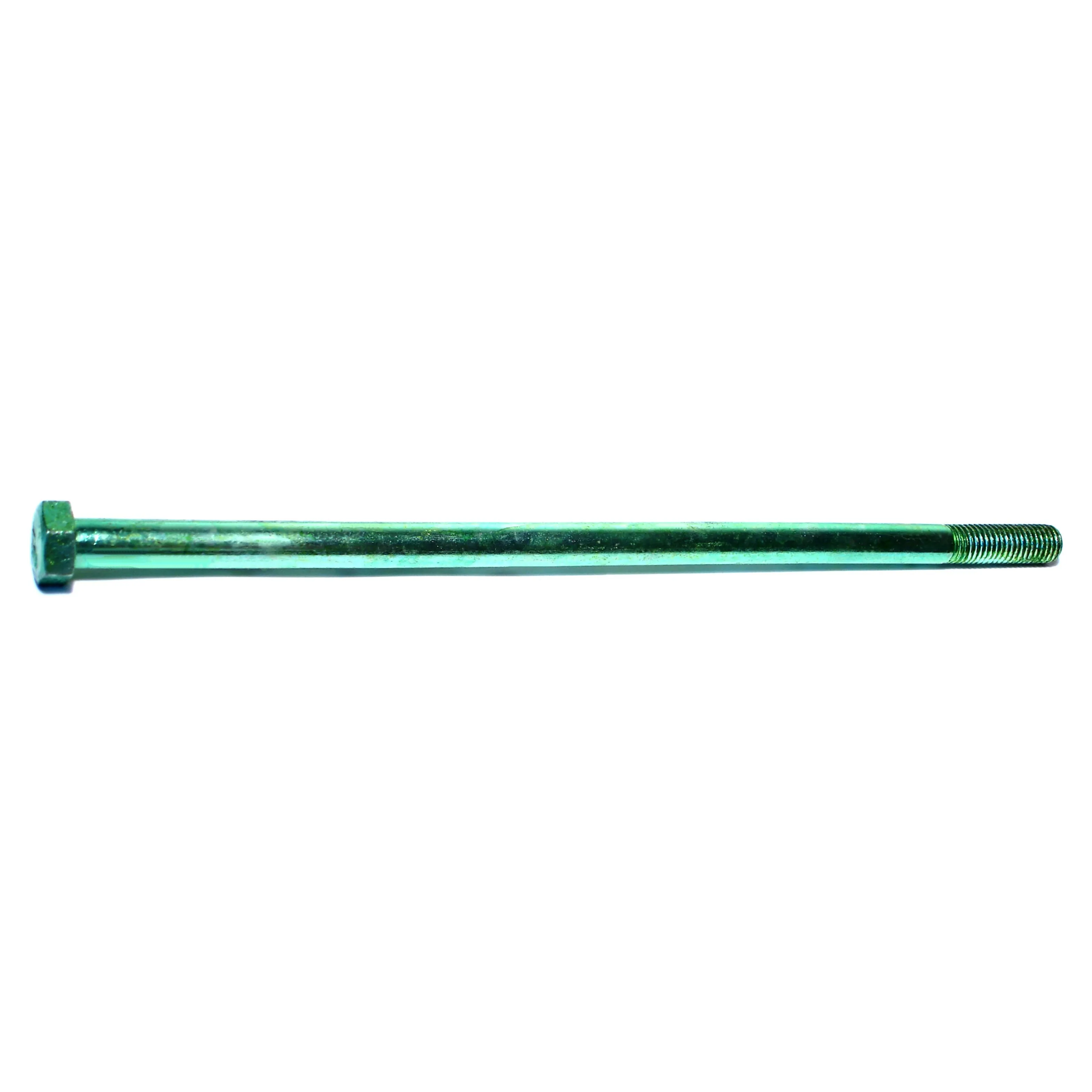 1/2"-13 x 12" Green Rinsed Zinc Grade 5 Hex Cap Screws (15 pcs.)