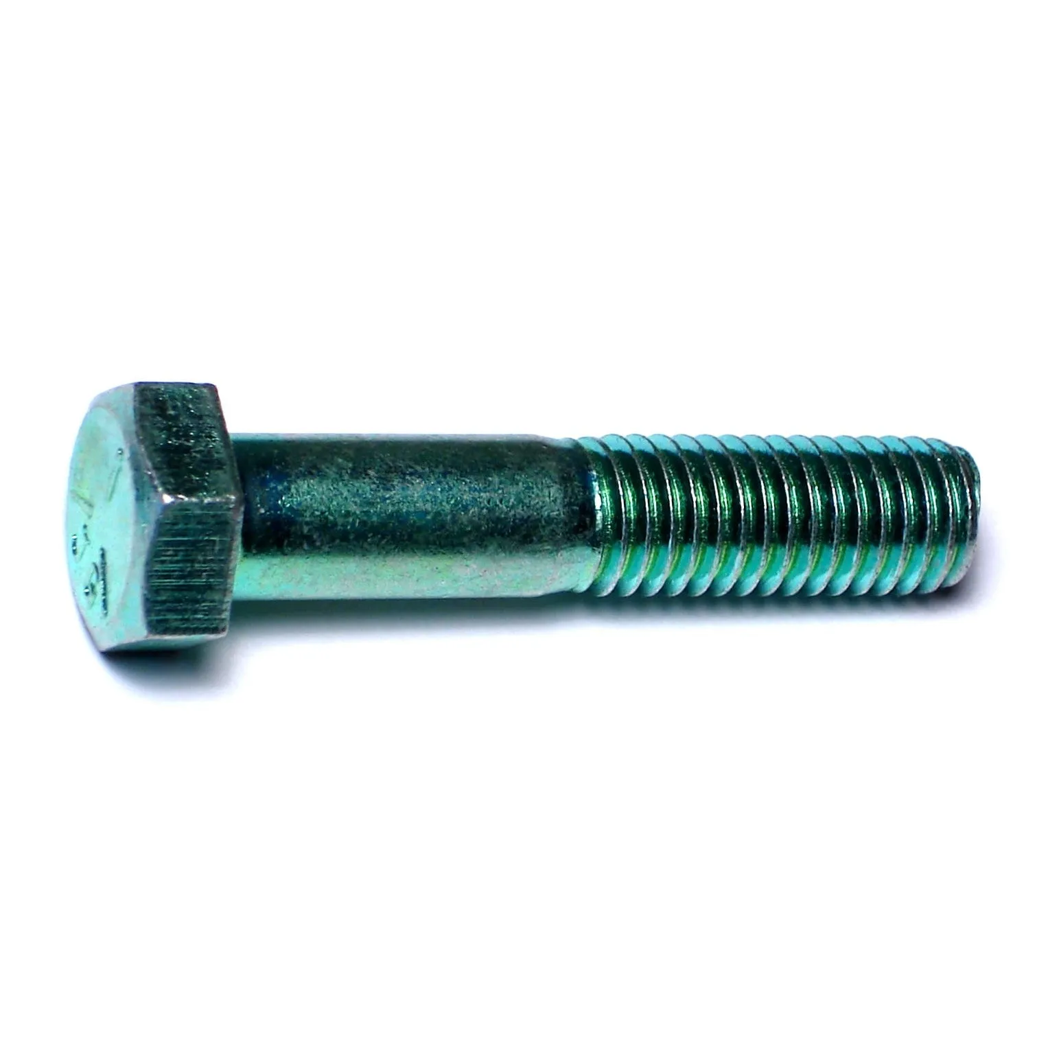 1/2"-13 x 2-1/2" Green Rinsed Zinc Grade 5 Hex Cap Screws (61 pcs.)