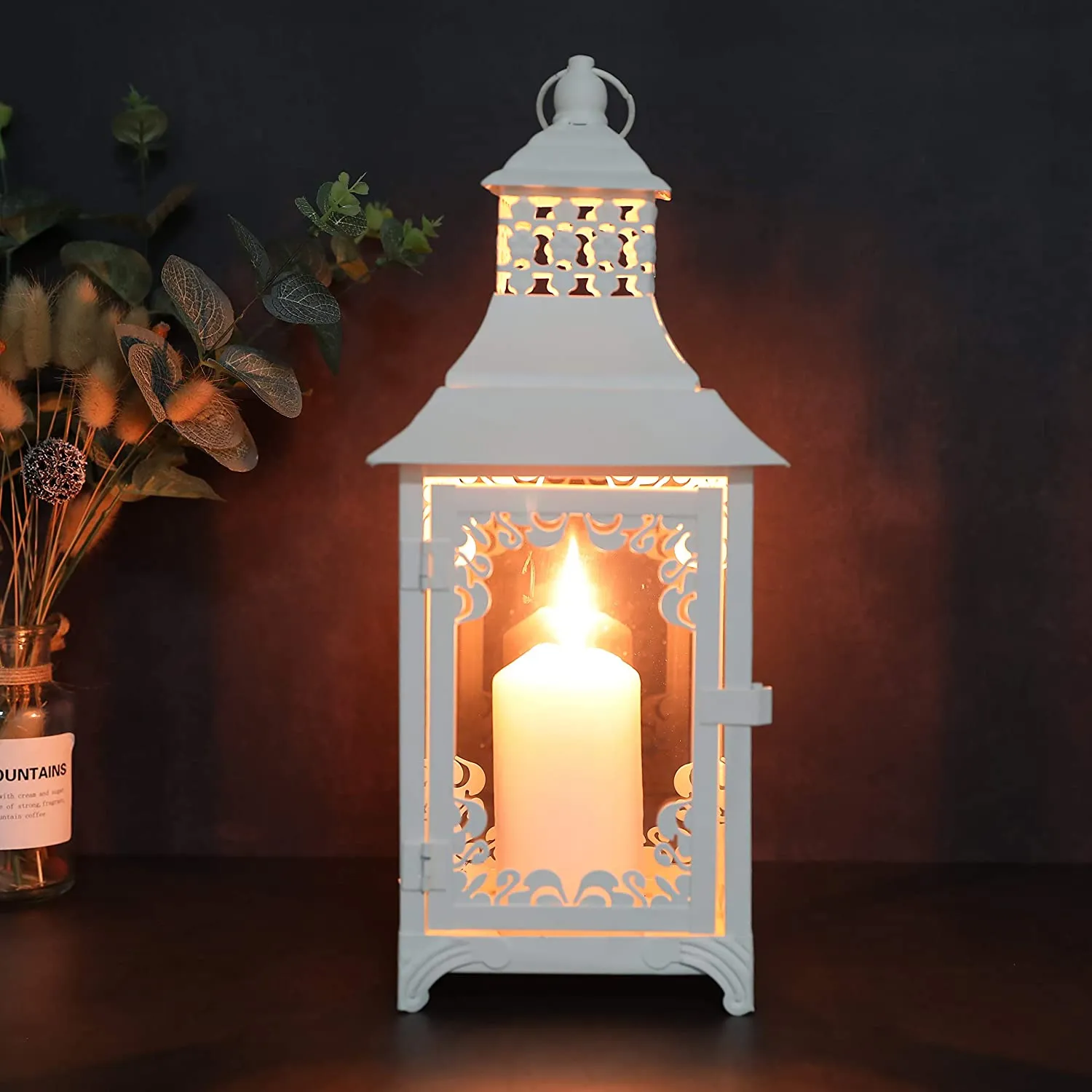 14.5'' High  Vintage Style Candle Lantern