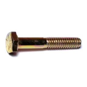 1/4"-20 x 1-1/2" Zinc Plated Grade 8 Steel Coarse Thread Hex Cap Screws