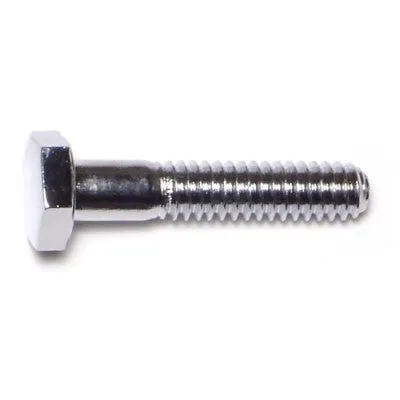 1/4"-20 x 1-1/4" Chrome Grade 5 Hex Cap Screws (10 pcs.)