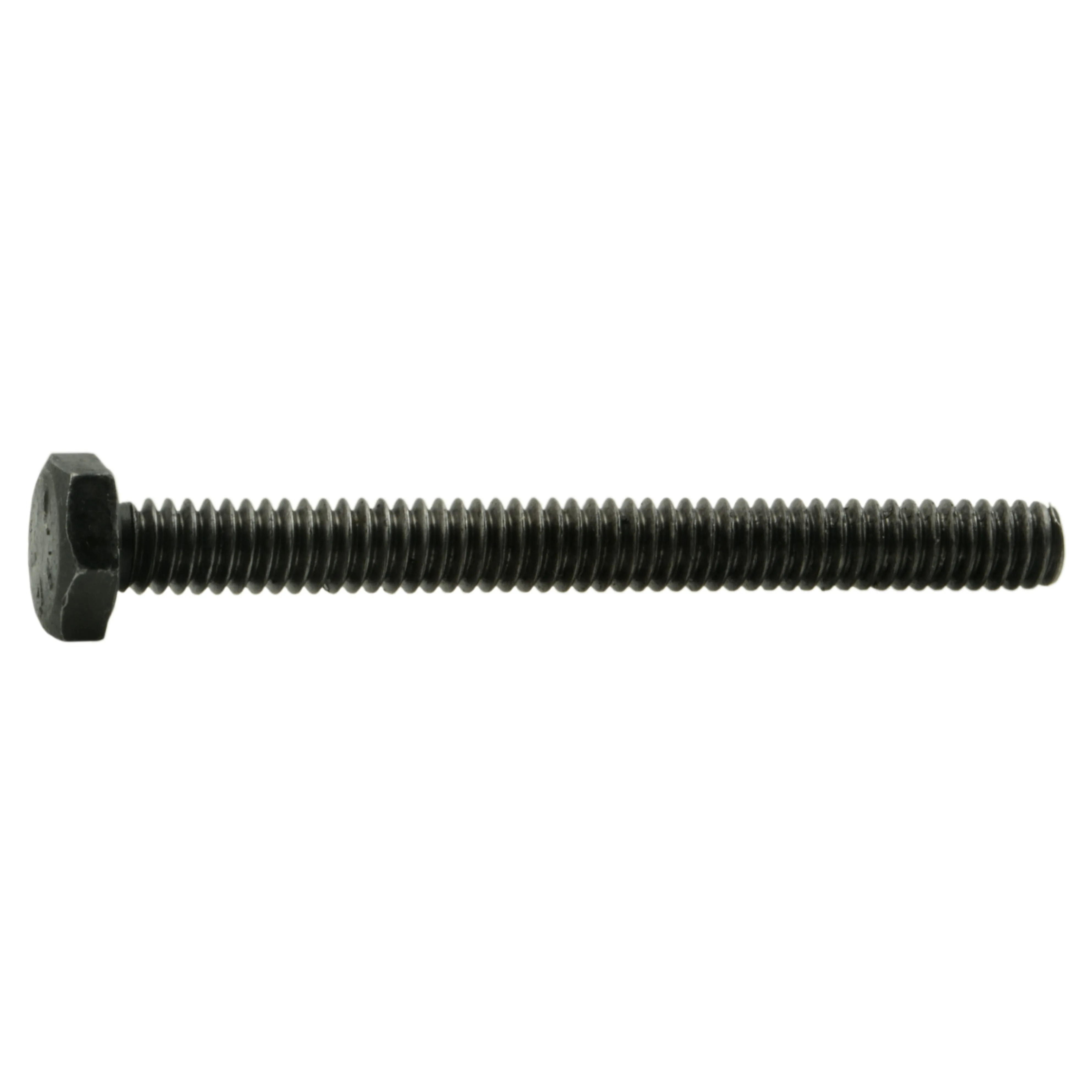 1/4"-20 x 2-1/2" Plain Grade 5 Steel Left Hand Thread Hex Cap Screws (2 pcs.)