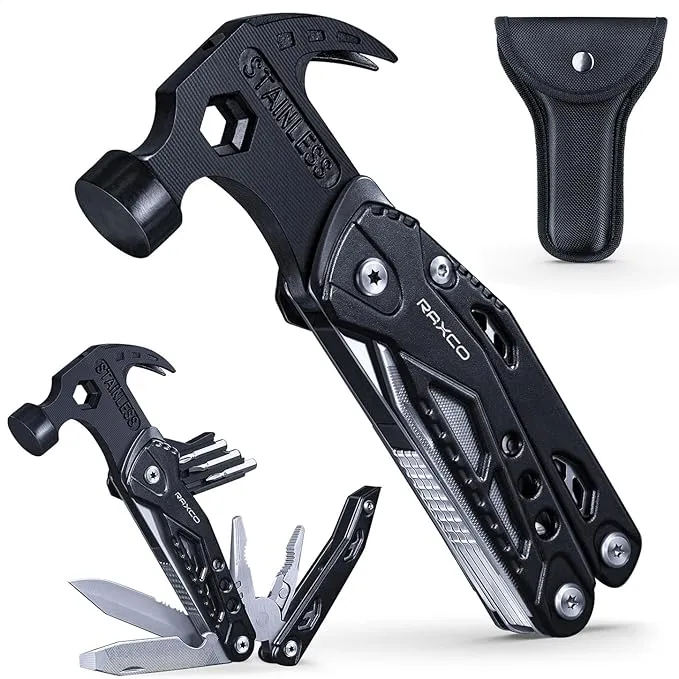 15-in-1 Multifunction Claw Hammer, Pliers, Screwdrivers & Knives - Essential Tool