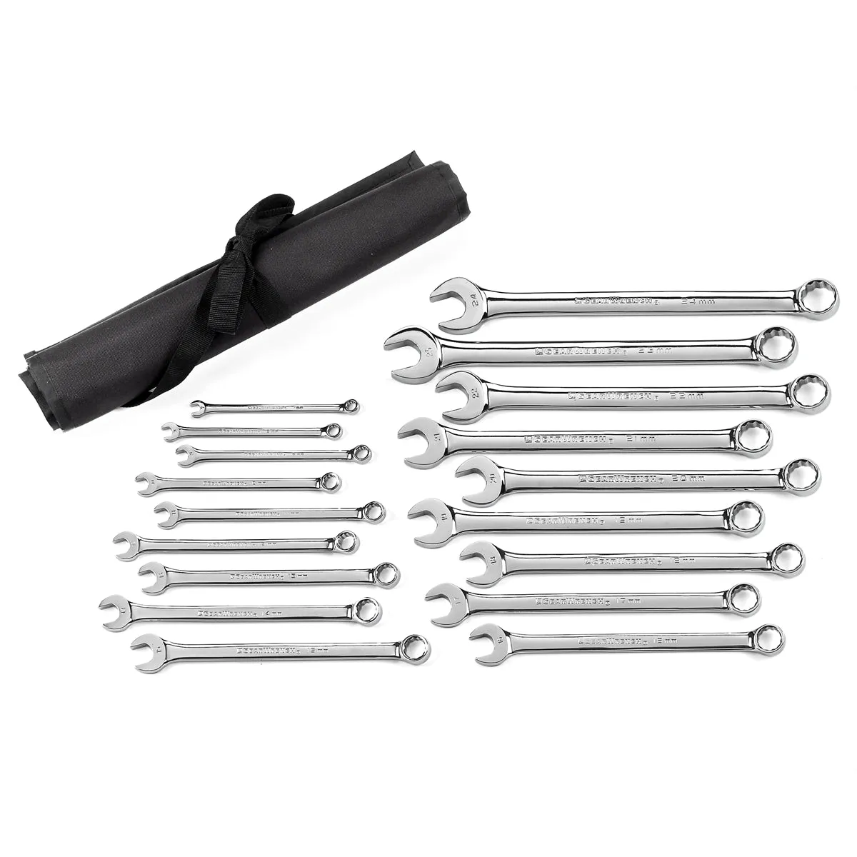 18 Piece Metric Long Pattern Combination Non-Ratcheting Wrench Set KDT81920