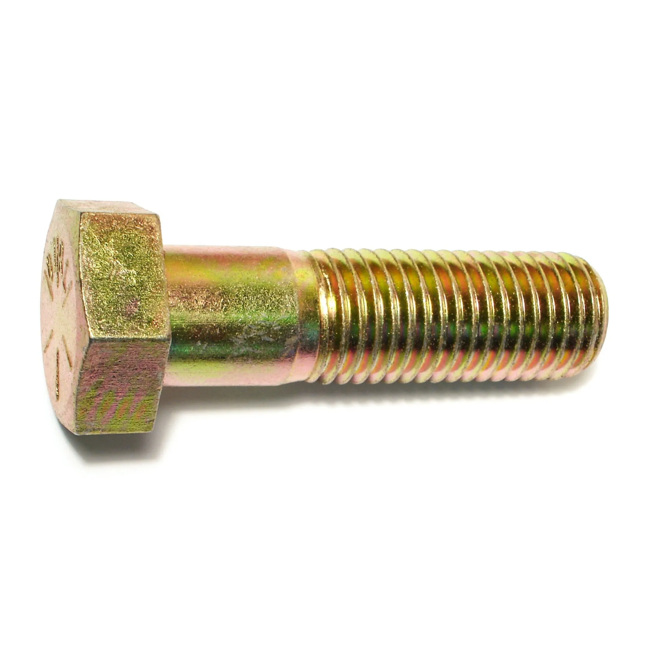 1"-8 x 3-1/2" Zinc Plated Grade 8 Hex Cap Screws (5 pcs)