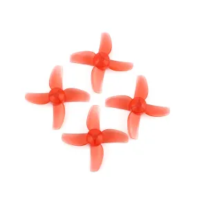 2 Pairs 40mm 4-Blade Propellers for Emax EZ Pilot FPV Racing Drone 2CW   2CCW Red