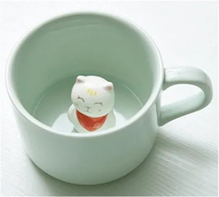 3D Creative Cartoon Animal Ceramic Mugs