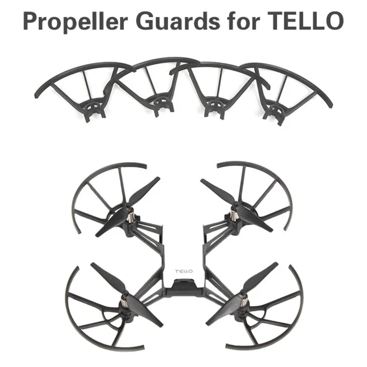 4 PCS Propeller Protective Covers for DJI TELLO Drone(Black)