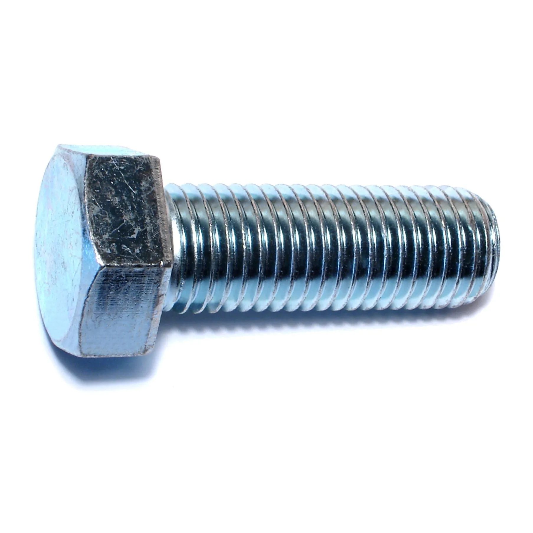 7/8"-9 x 2-1/2" Zinc Grade 2 / A307 Hex Bolts (5 pcs.)