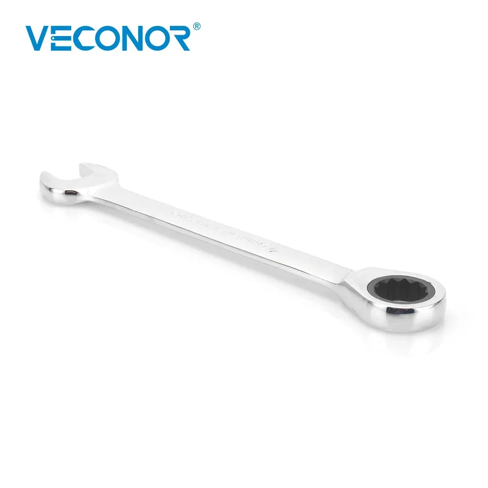 7mm Ratchet Wrench Spanner Fixed Head Mirror Polish 72T Ratcheting High Torque Multitool