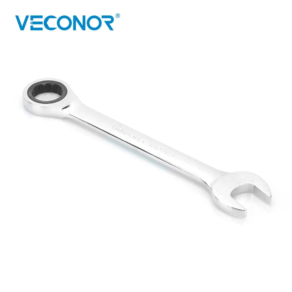 7mm Ratchet Wrench Spanner Fixed Head Mirror Polish 72T Ratcheting High Torque Multitool