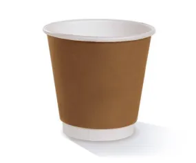 8 OZ PLA Coated DW Cup/Brown Print 90mm 500pc/ctn