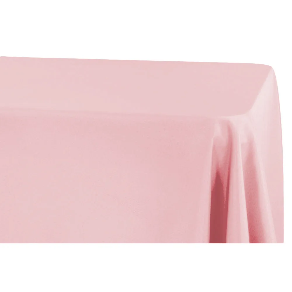 90"x132" Rectangular Oblong Polyester Tablecloth - Dusty Rose/Mauve