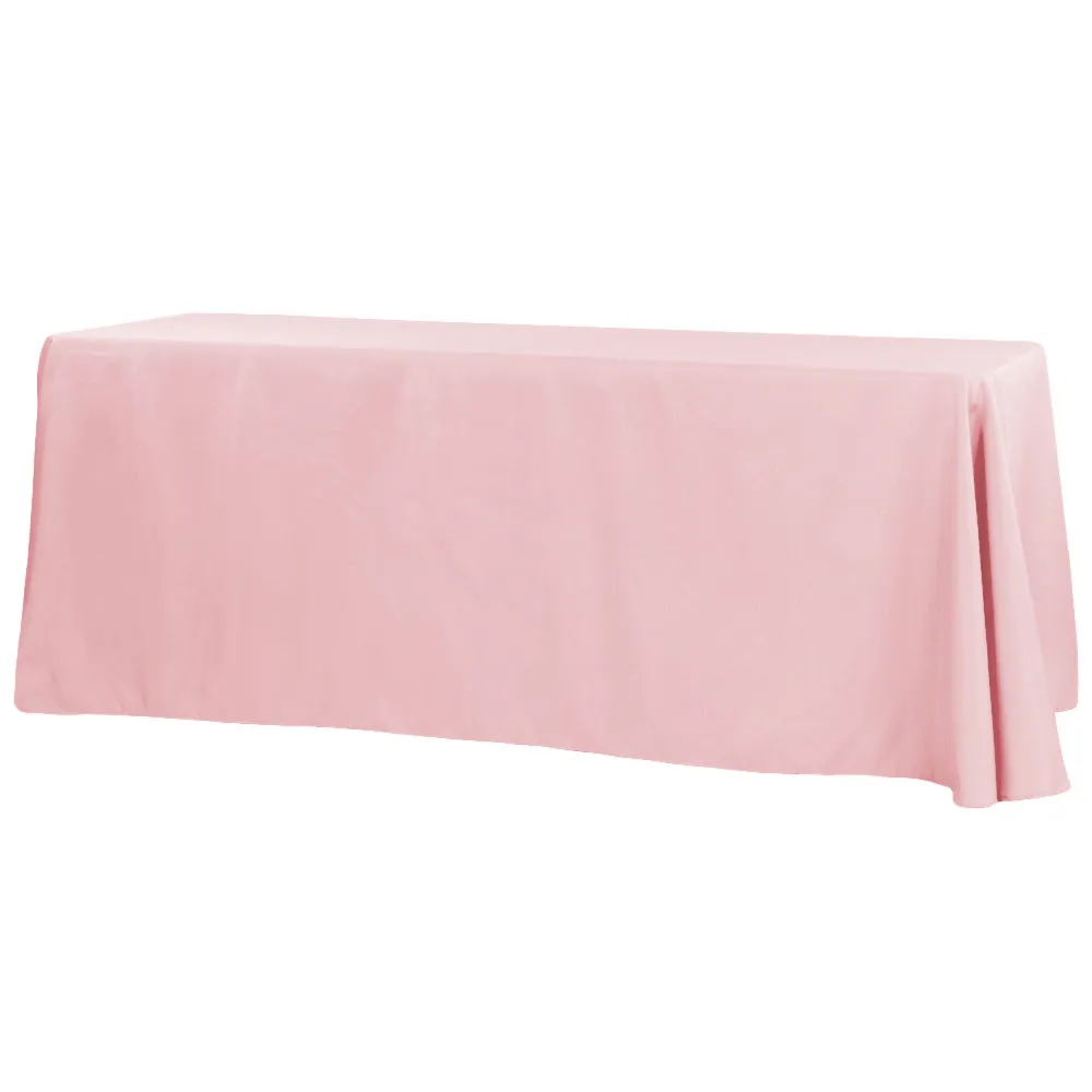 90"x132" Rectangular Oblong Polyester Tablecloth - Dusty Rose/Mauve