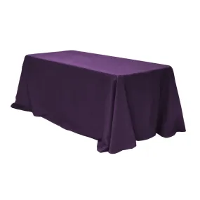 90"x132" Rectangular Oblong Polyester Tablecloth - Eggplant/Plum