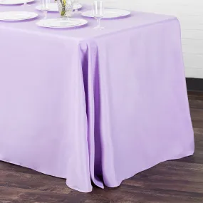 90"x132" Rectangular Oblong Polyester Tablecloth - Lavender