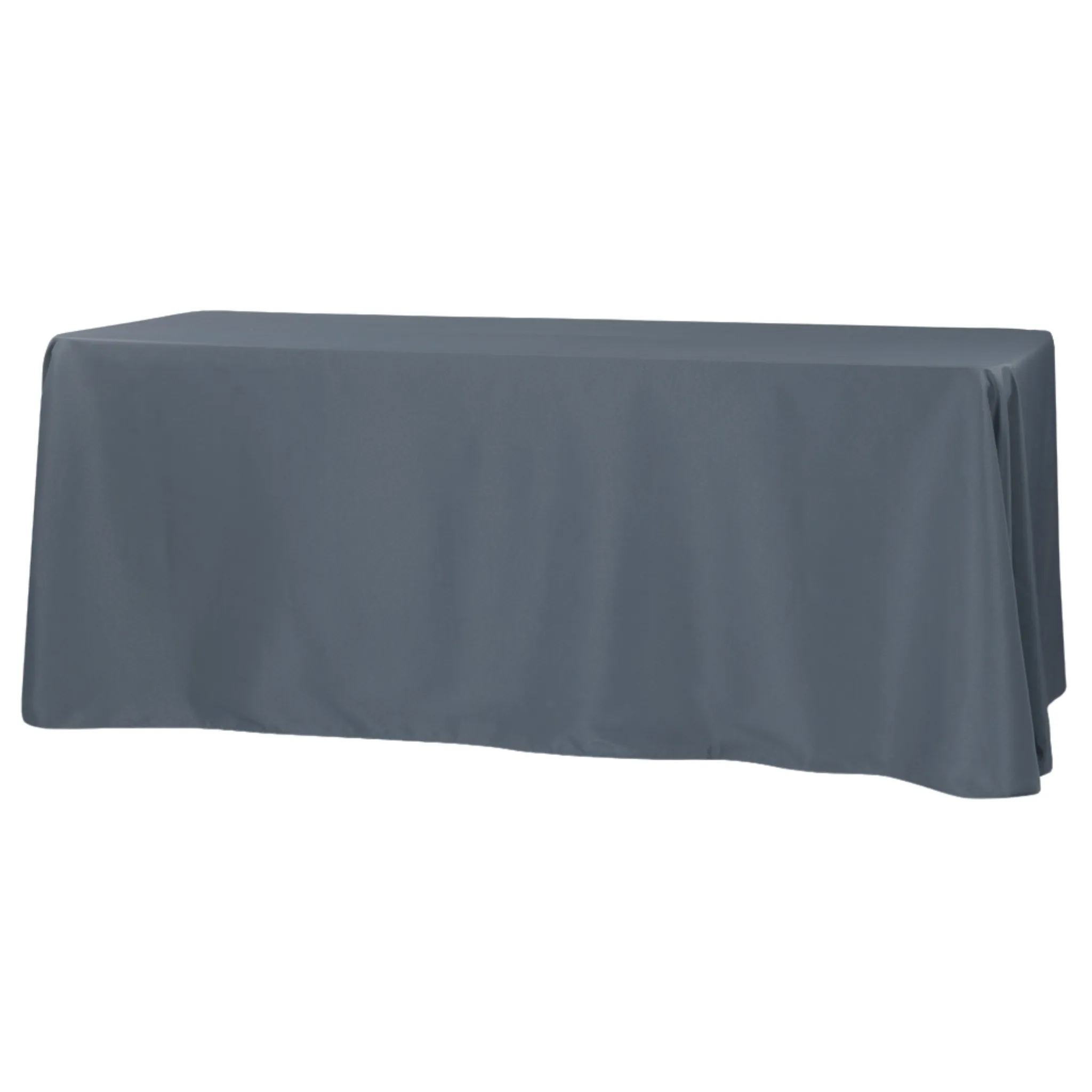 90"x132" Rectangular Oblong Polyester Tablecloth - Pewter