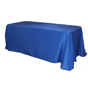 90"x132" Rectangular Oblong Polyester Tablecloth - Royal Blue