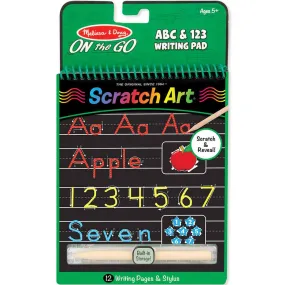 ABC & 123 Writing Pad Scratch Art