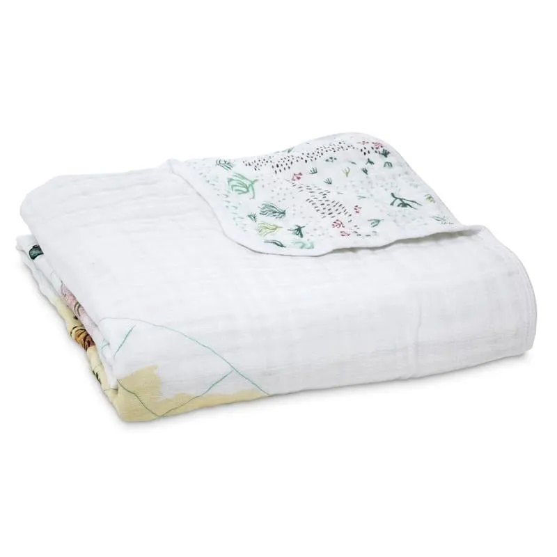 Aden & Anais Classic Dream Blanket - Forest Fantasy Rabbits