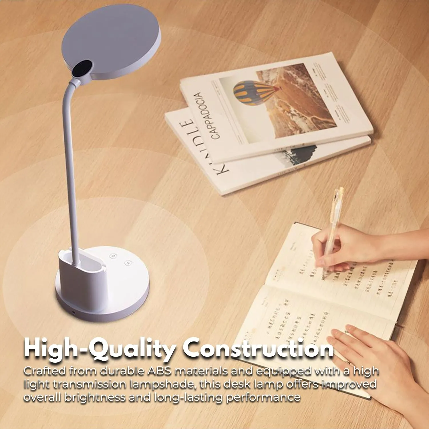 Adjustable LED Desk Lamp, Phone Holder, Eye Protection - Gominimo