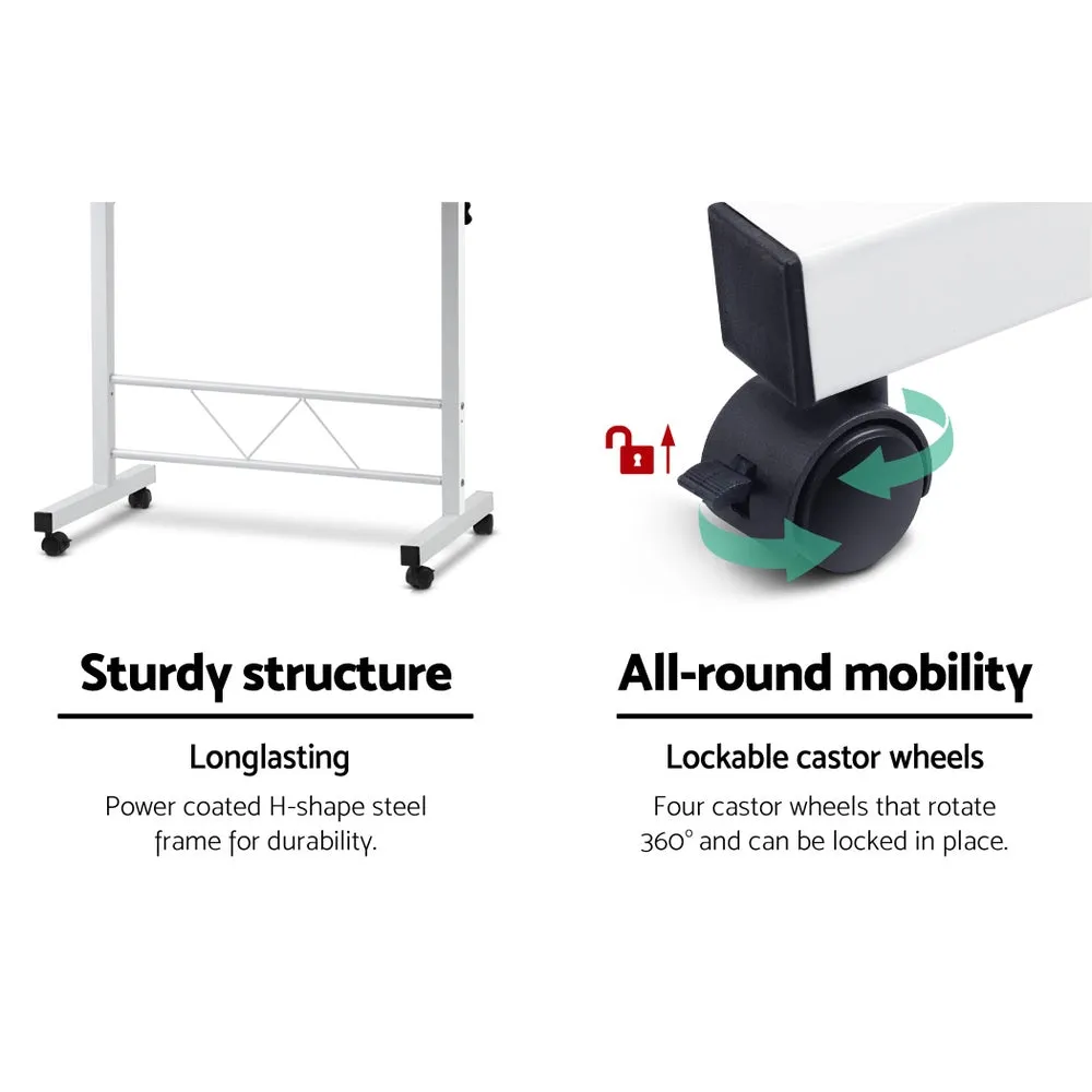 Adjustable Portable Laptop Desk - Light Wood 80CM | Artiss