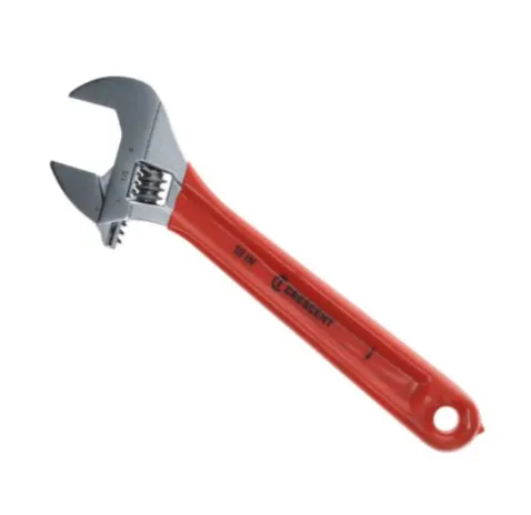 Adjustable Wrench- 10" Chrome w/ Cushioned Grip