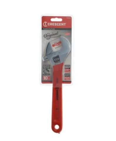 Adjustable Wrench- 10" Chrome w/ Cushioned Grip