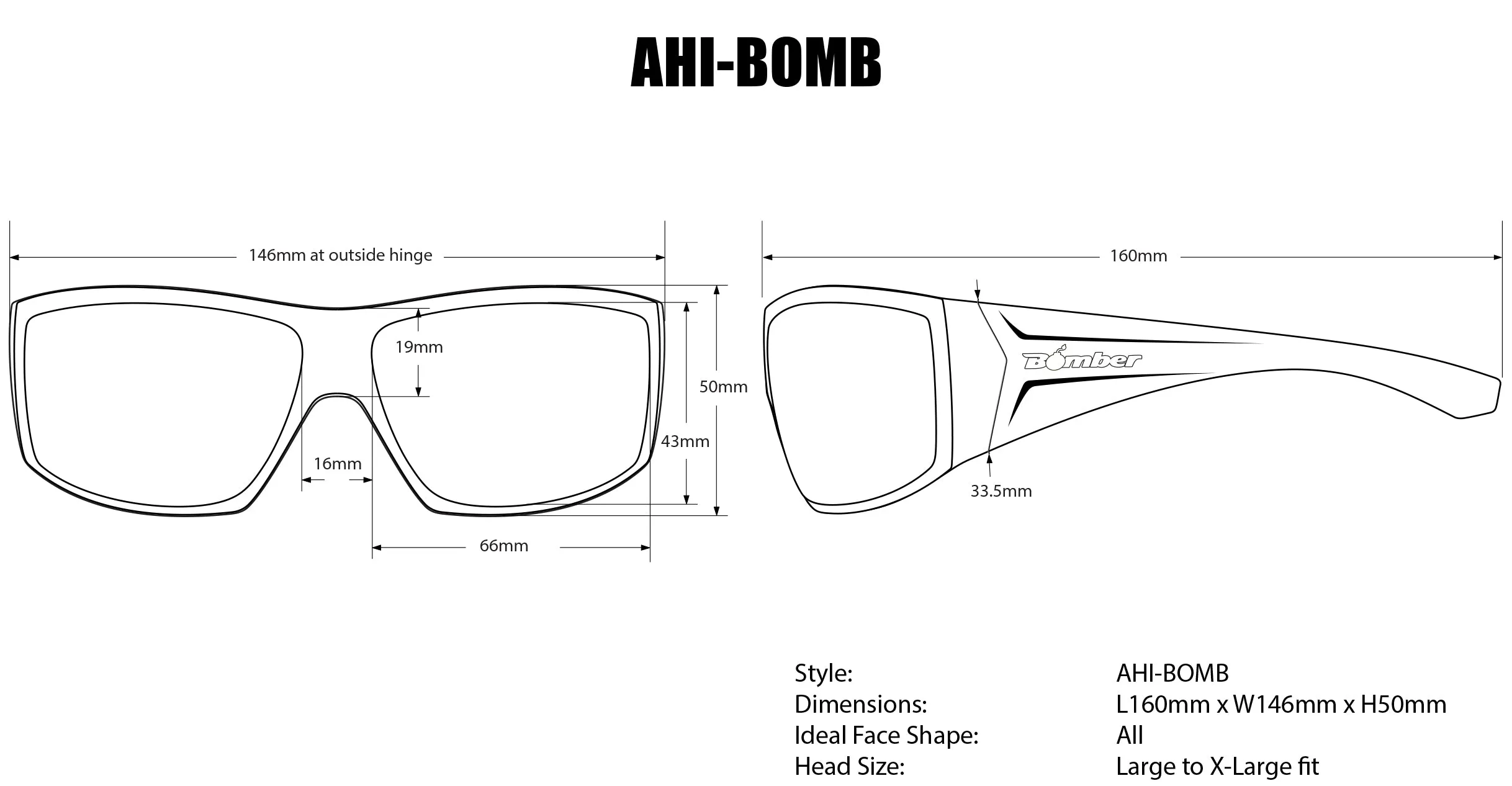 AHI SAFETY - Polarized Silver Mirror Crystal