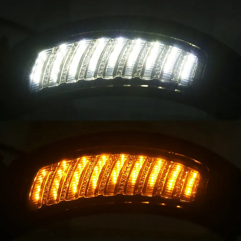 Amber/White LED Running Turn Signal Lights For Road Glide 2015-2024