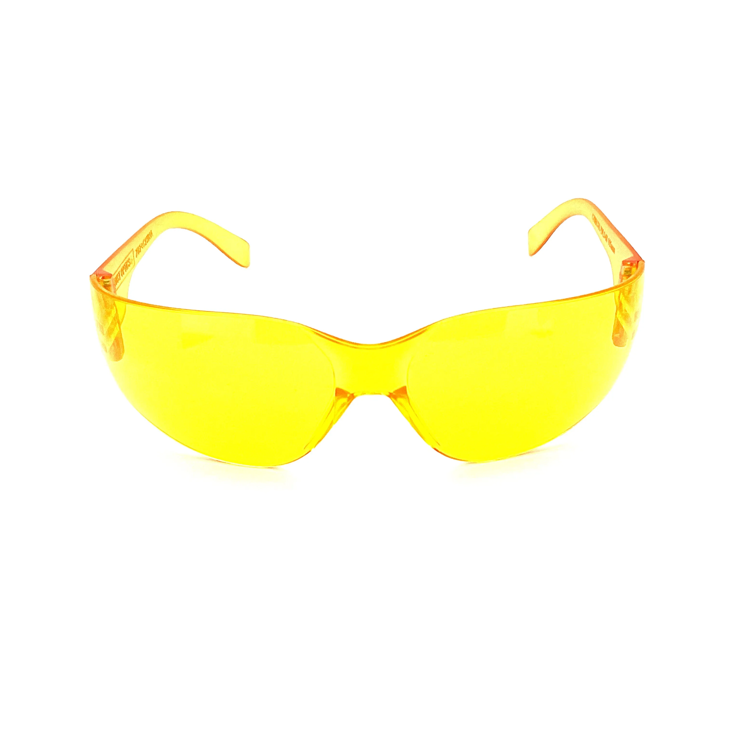 ANSI Z87.1 High Impact Certified Yellow Lens Night Driver Safety Glasses