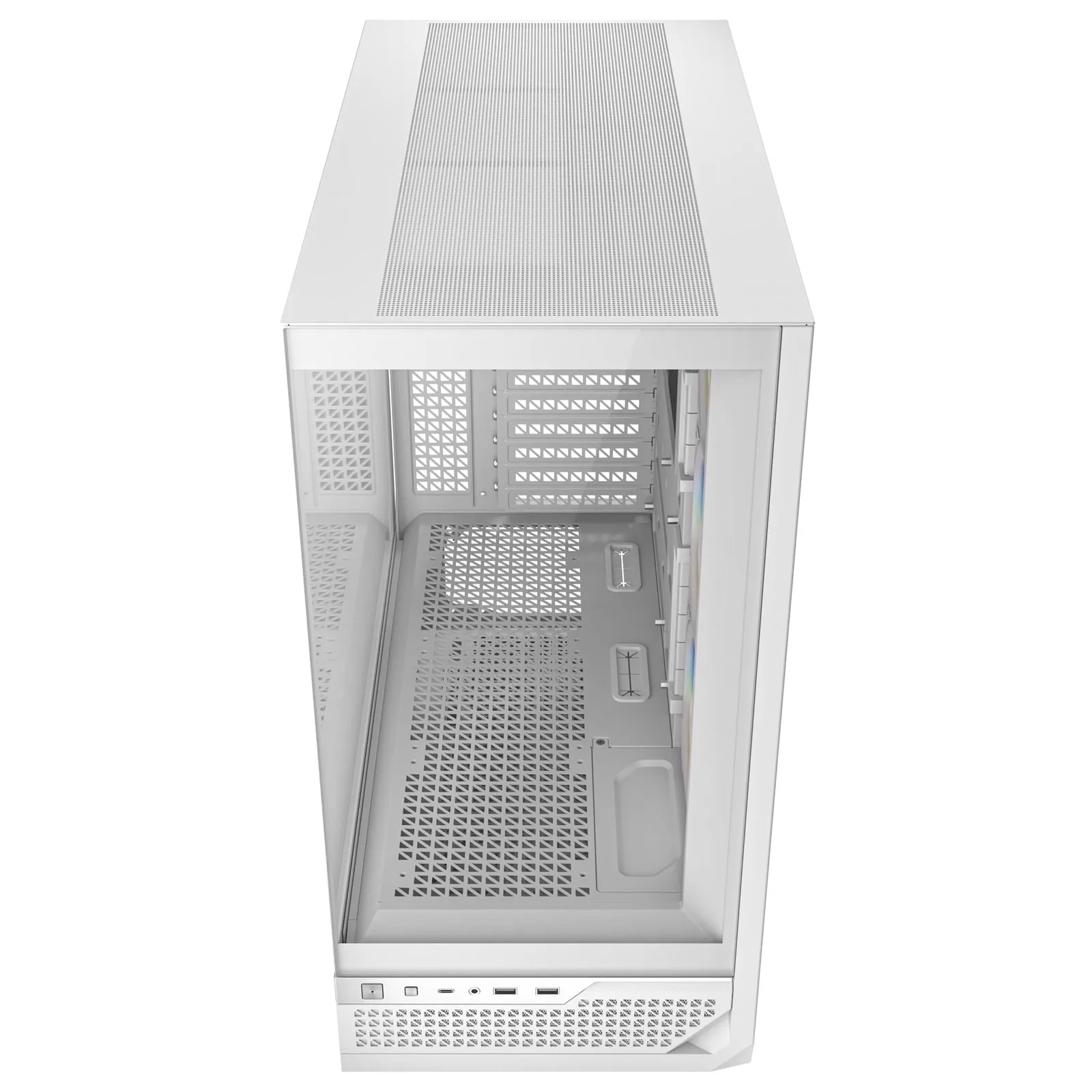 Antec C7 ARGB Mid Tower Tempered Glass PC Gaming Case - White, 3x 120mm & 1x 140mm ARGB Fans, USB 3.2 Gen2, EATX/ATX/mATX/mITX Support