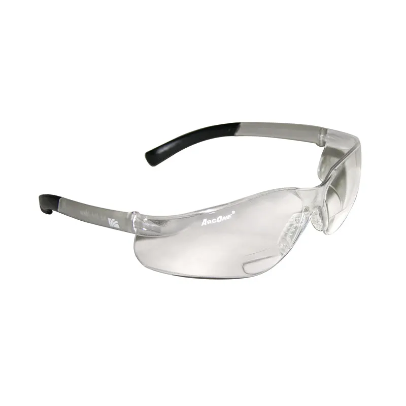 ArcOne SE-2100 Clear 1.0 Diopter Bifocal 2000 Series Safety Glasses (1 Pair)