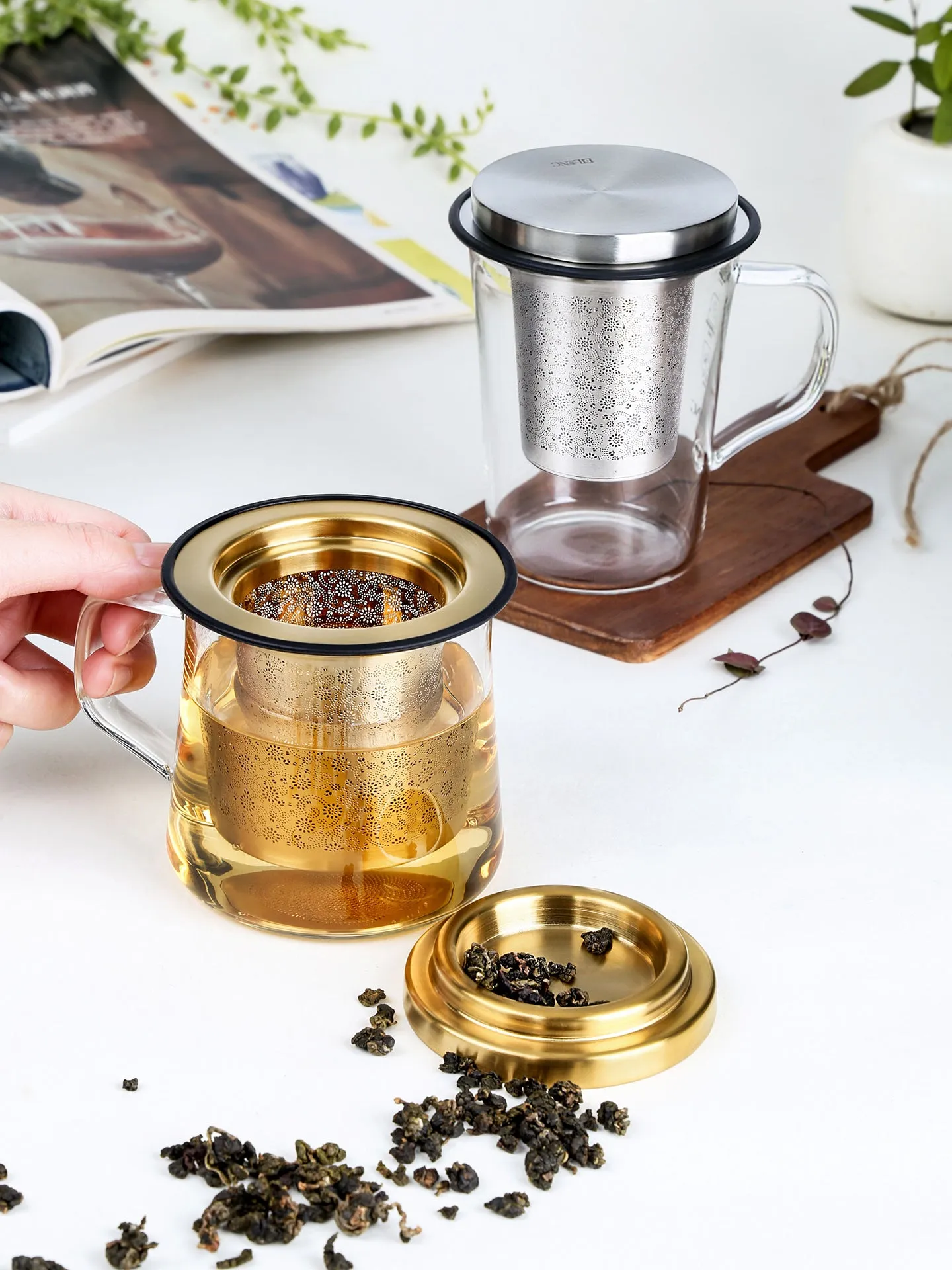 Aurora Tea Infuser Deeply Mug Set (420ml)