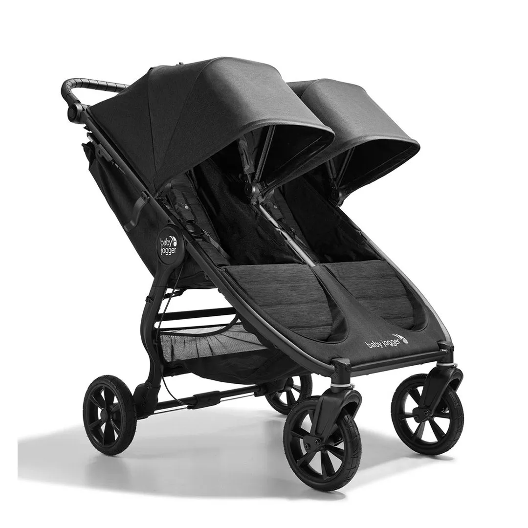 Baby Jogger City Mini GT2 Double Pushchair   Carrycot Bundle - Opulent Black