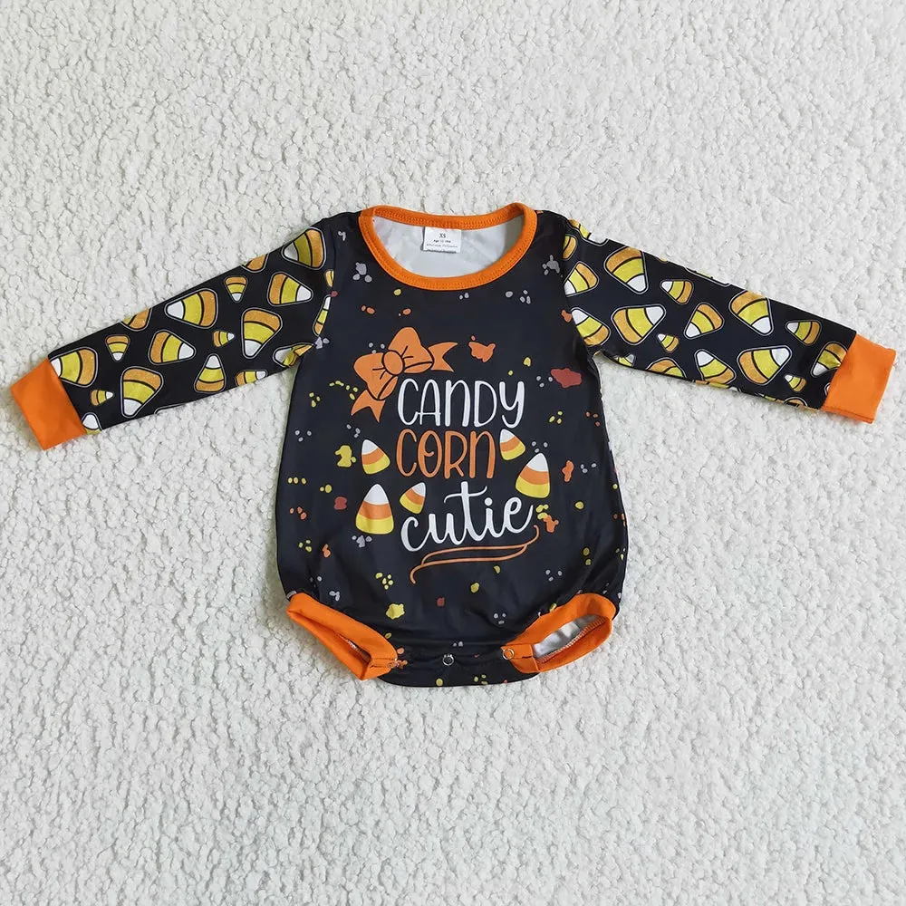 Baby Onesie Romper - Halloween Girls - Candy Corn Cutie