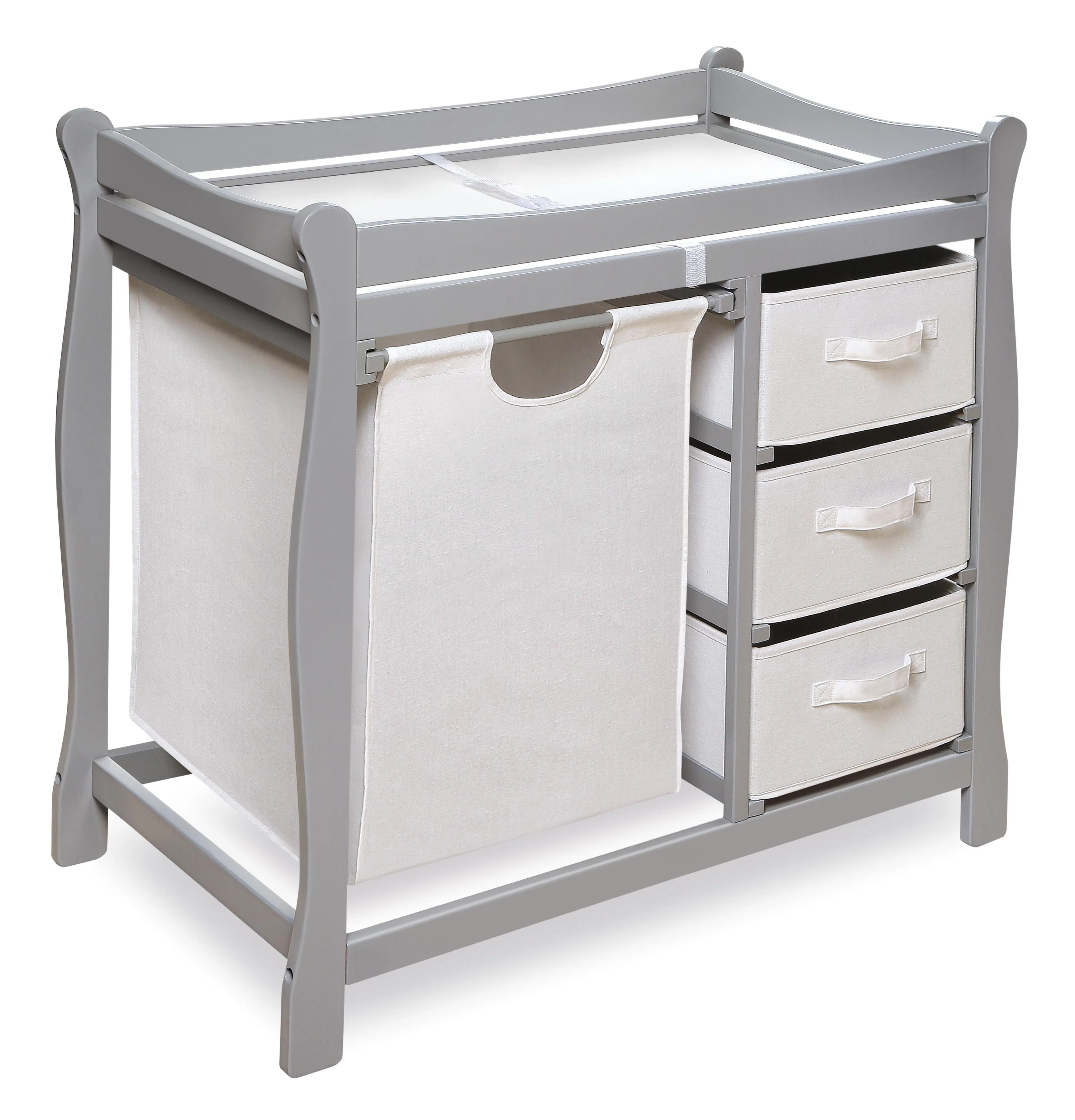 Badger Basket Sleigh Style Baby Changing Table