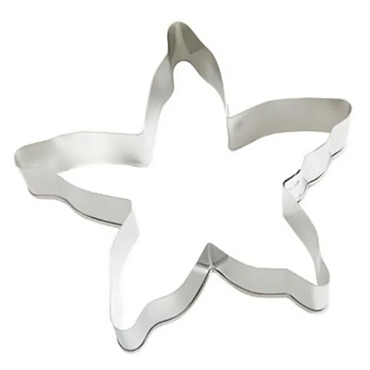 Beach Cookie Cutter Set - 2 Pieces - Starfish and Seashell- Ann Clark, Tin Plated Steel