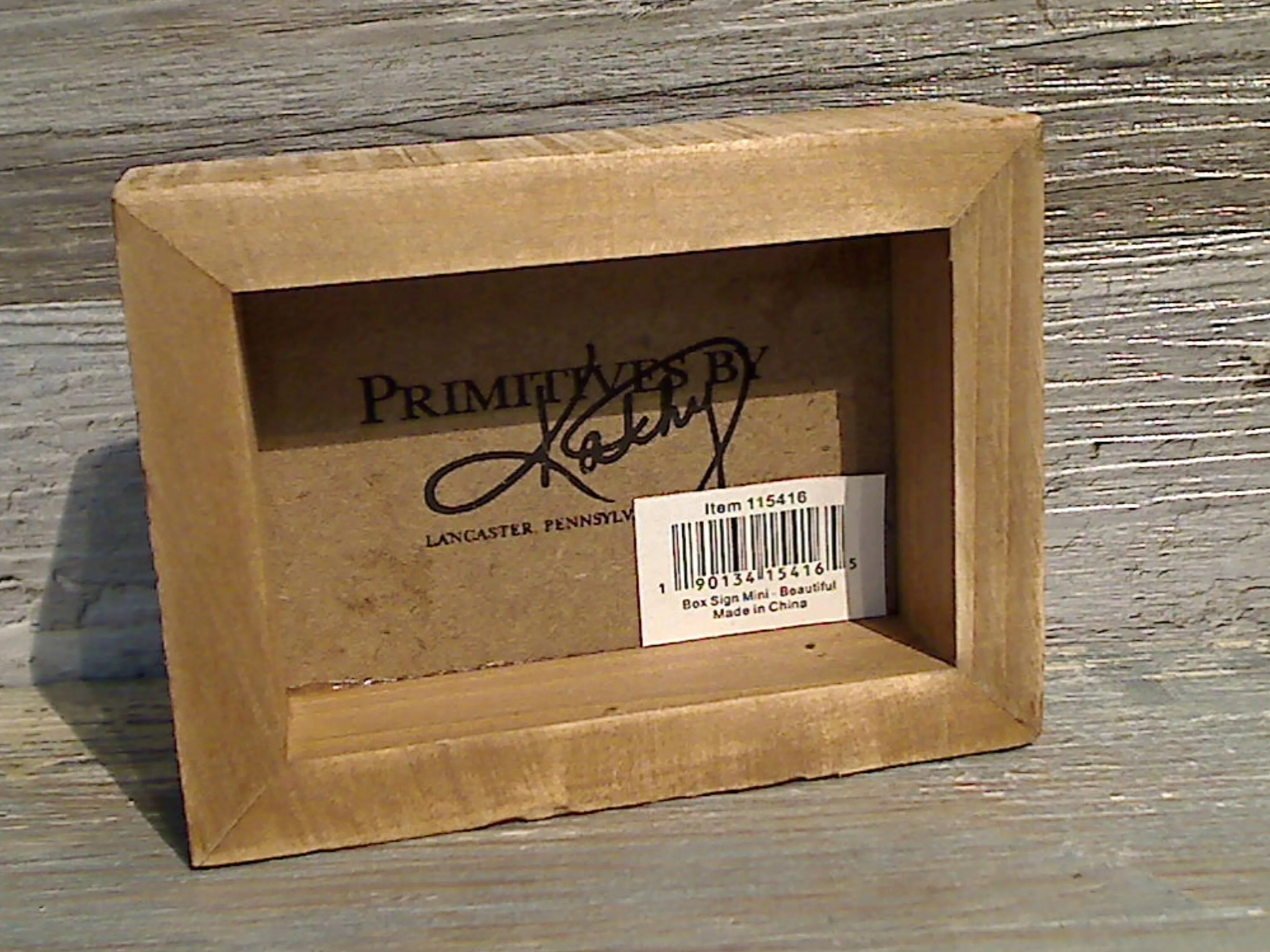 Beautiful Chaos 3" x 4" Mini Box Sign