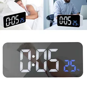 Bedside Clock, Automatic 3‑Speed Light‑Sensing Digital Clock, Smart Multifunctional Desk for Kids Bedroom Heavy Sleepers Bedside