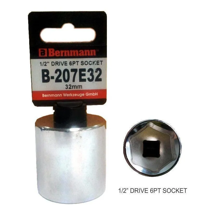 Bernmann 1/2" Drive Socket Wrench 6pts (Loose)