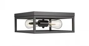 Bethel International 2 Light Flush Mount Model: YS2181C12BLK