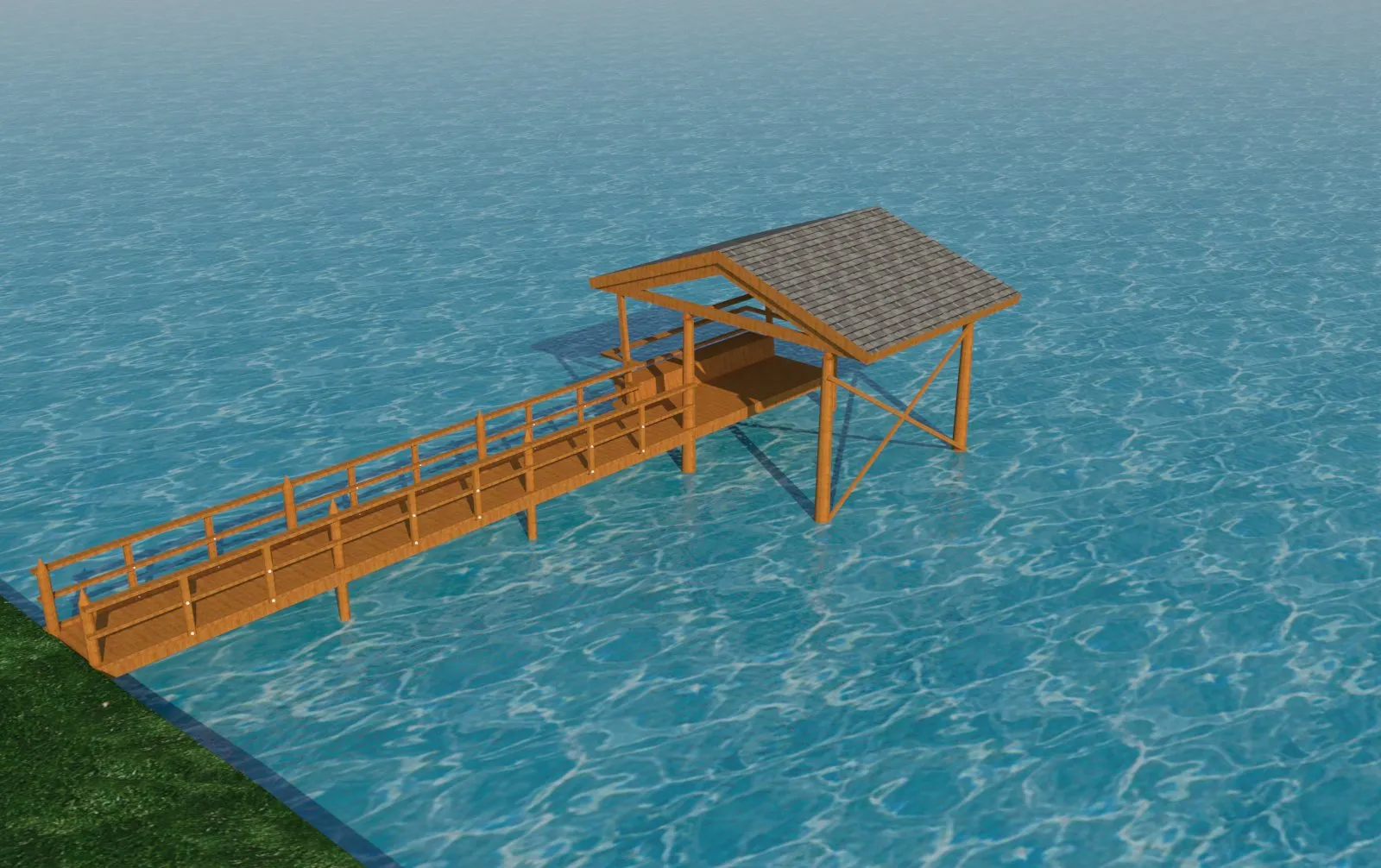 Boat dock Ramp DIY Plans Fixed Stationary Wood Docks Boat Pier Landing