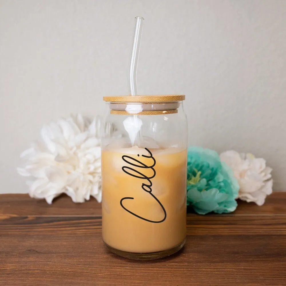 Bridal Party Glass Coffee Cup