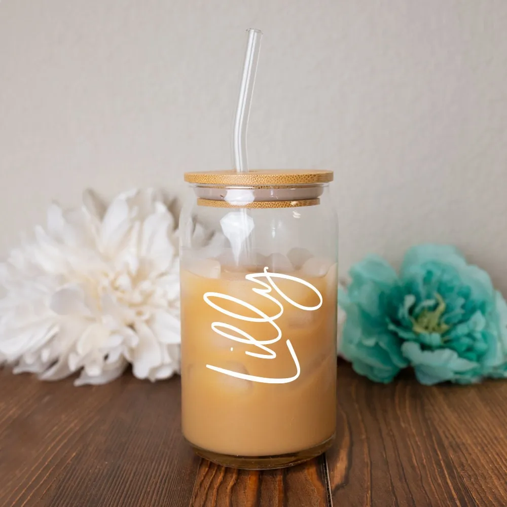 Bridal Party Glass Coffee Cup