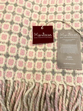 Burel Vintage Throw Grey - Baby Pink