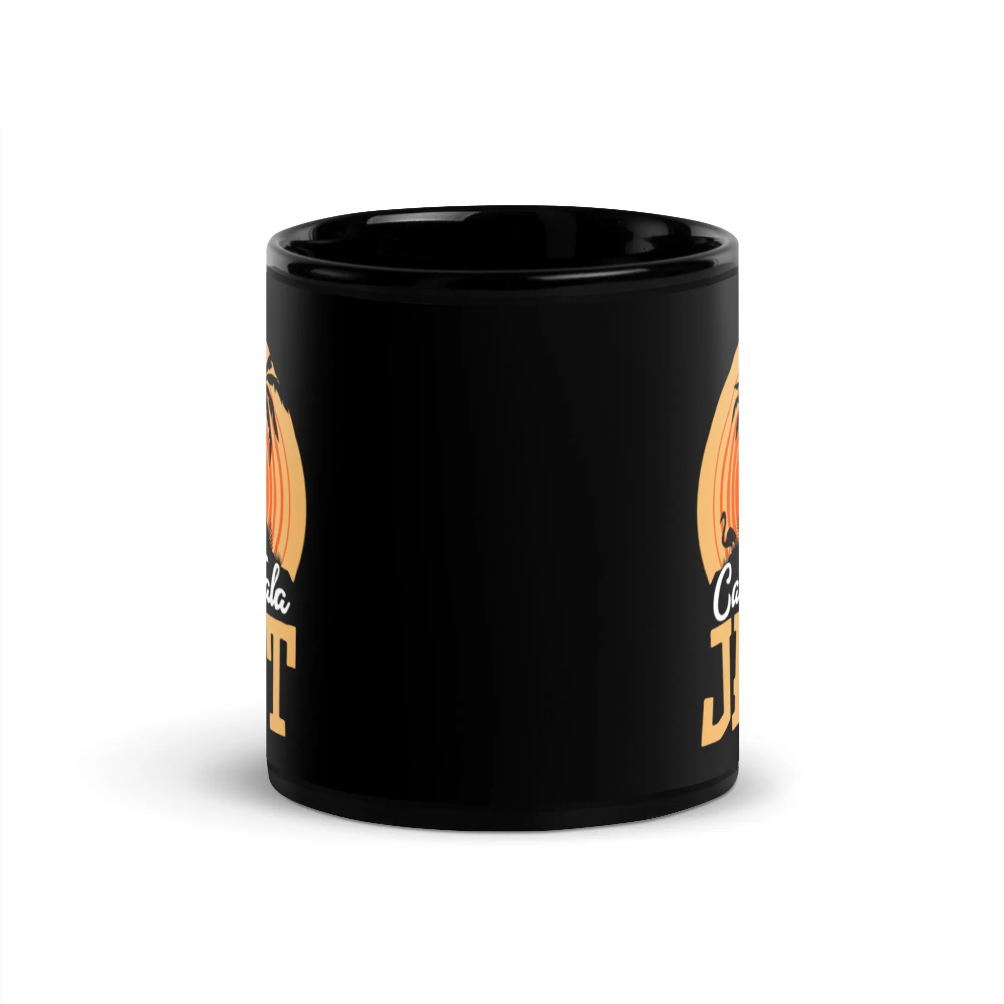 Cali Wala Black Glossy Mug